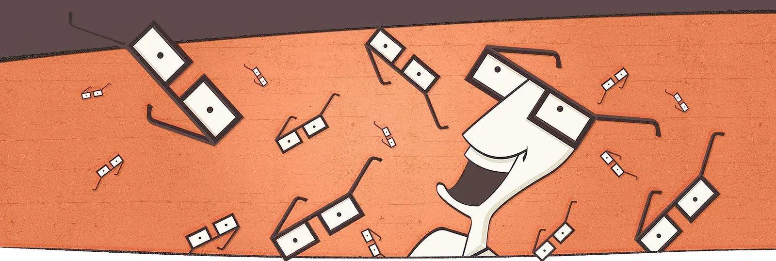 Bonhomme à lunettes