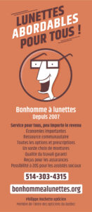 Dépliant Bonhomme à lunettes